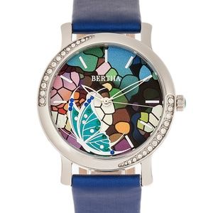 BTHBR8703 NWT Women's Leather Band Watch